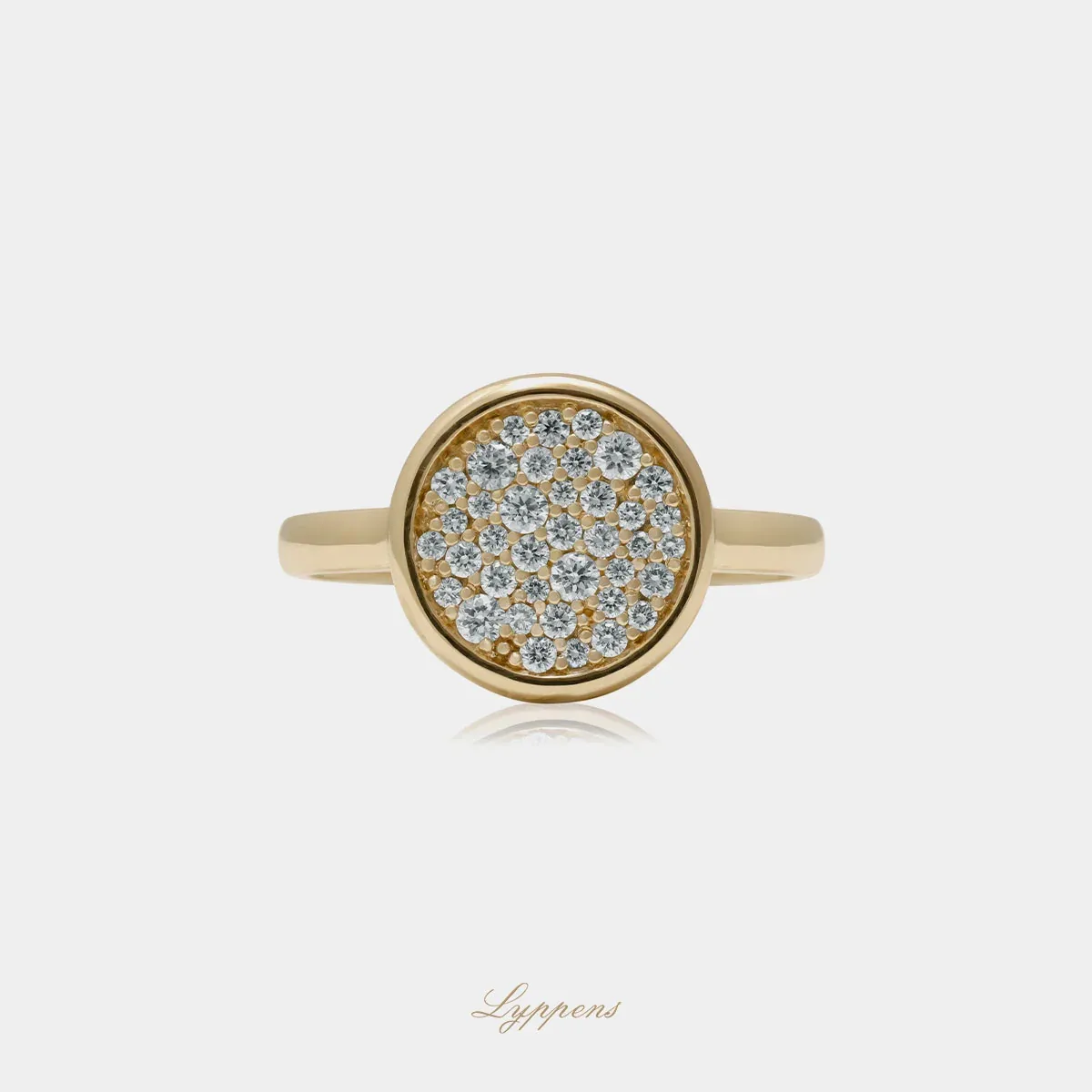 Geelgouden ring met diamant