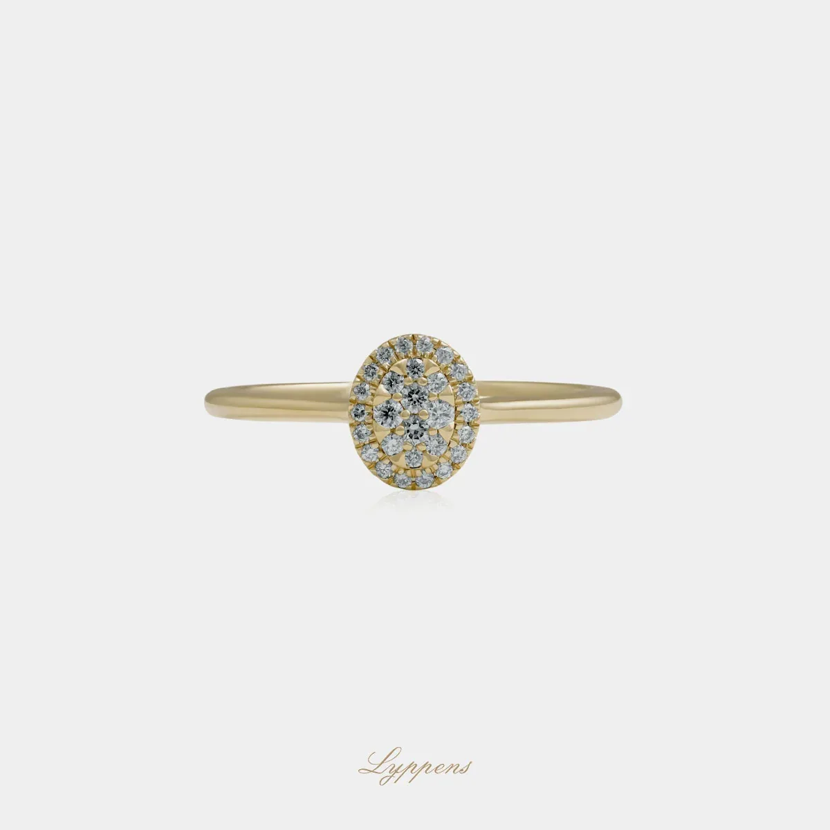 Geelgouden ring met diamant