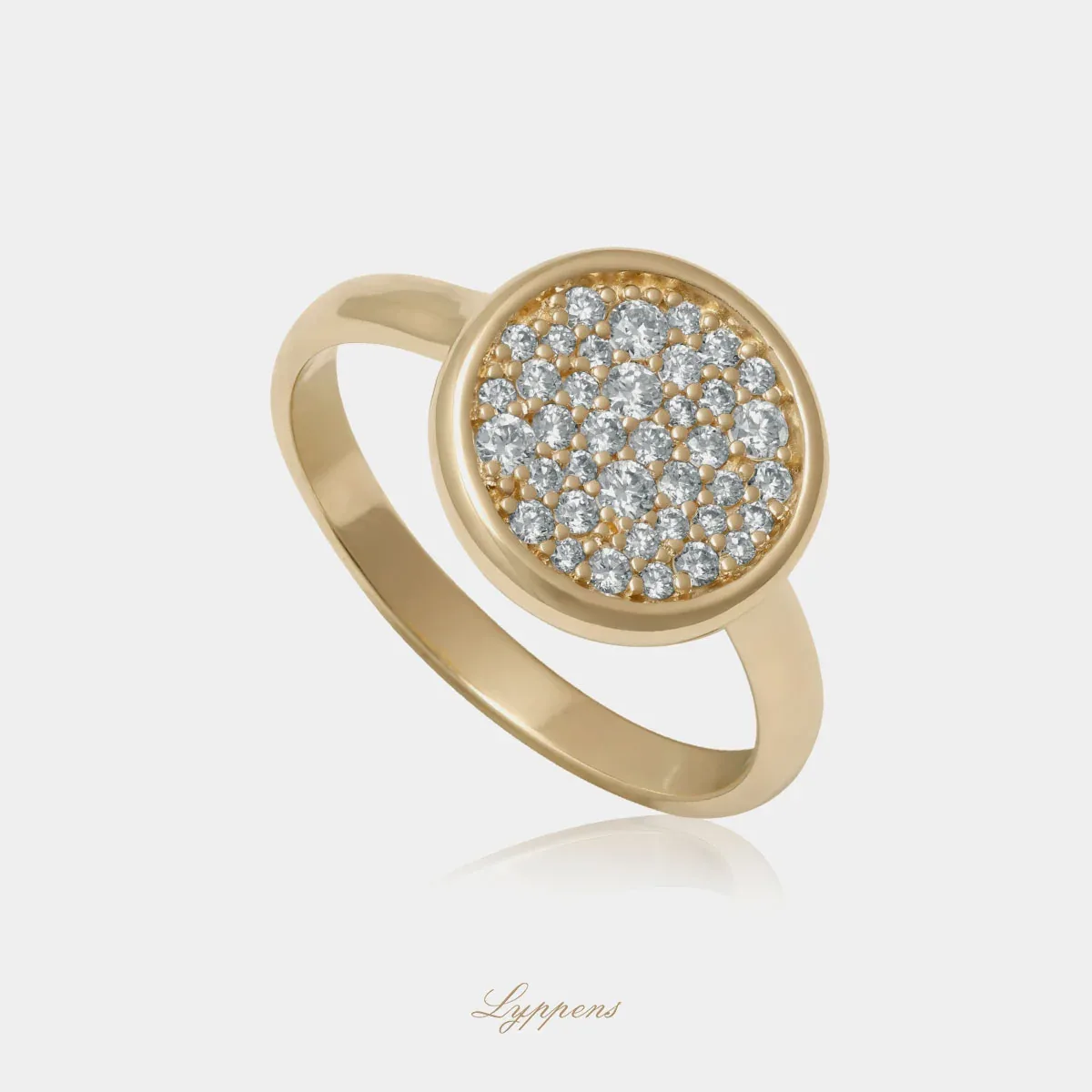 Geelgouden ring met diamant - Afbeelding 2