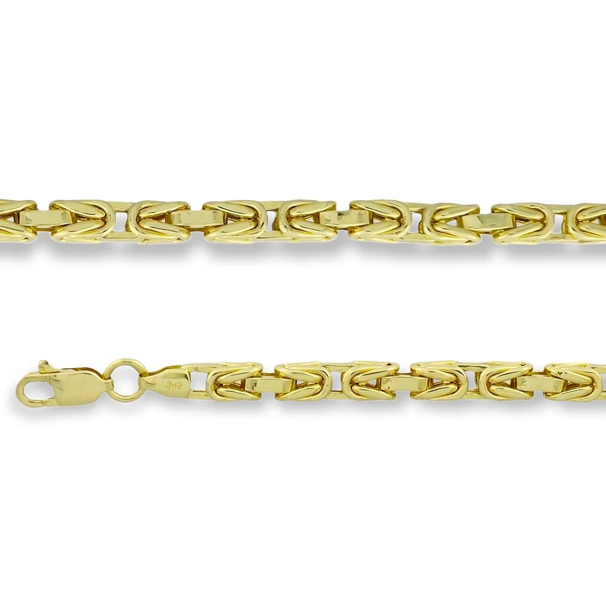 Gouden Koningsketting 3.8 mm 60 cm 14 karaats