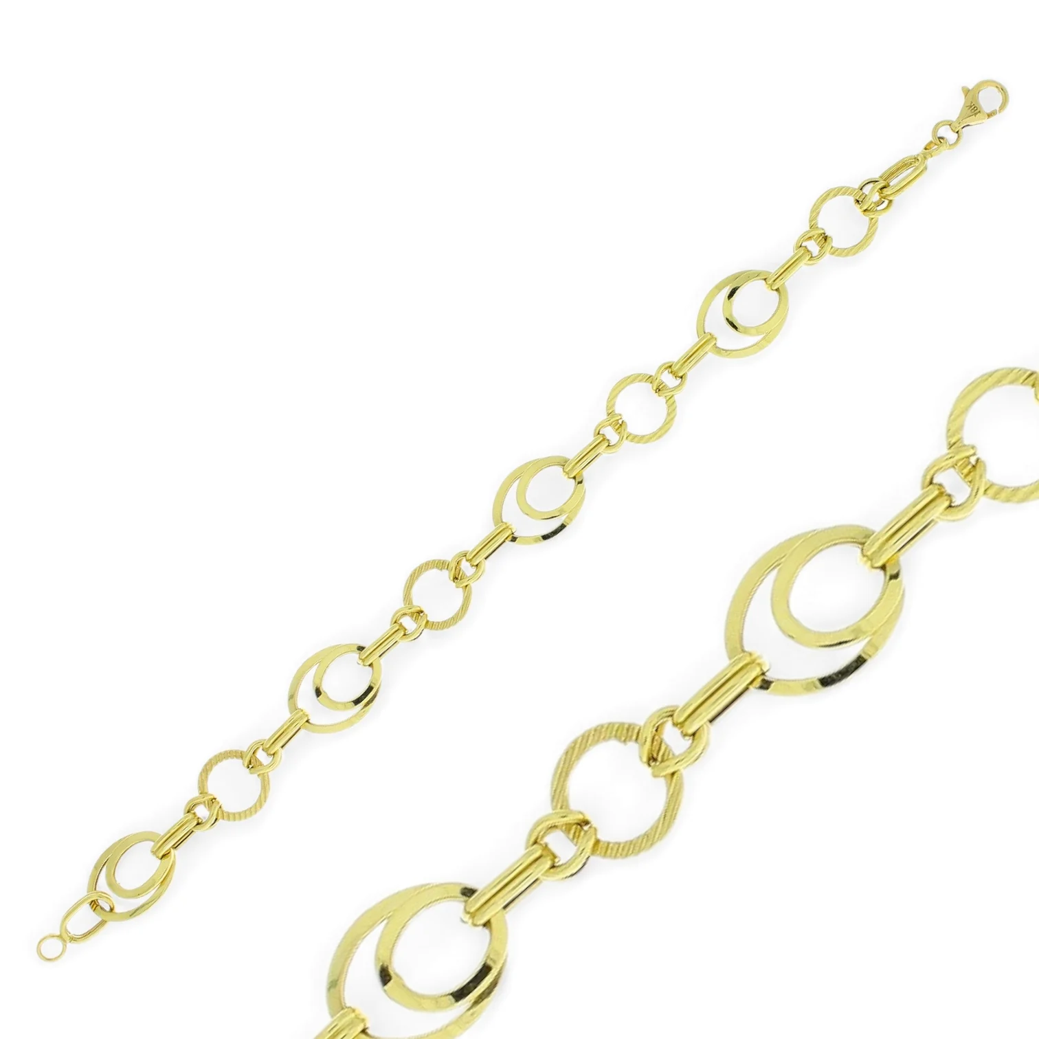 Gouden Schakelarmband Dames 20 cm 18 karaats