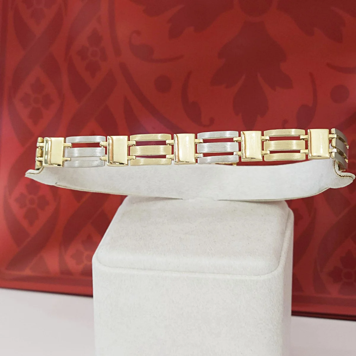 Gouden Schakelarmband Heren 22 cm 9 mm 14 karaats - Afbeelding 2