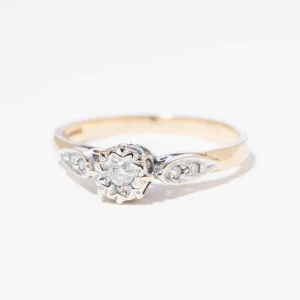 Vintage Diamond Starry Ring