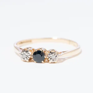 Vintage Sapphire & Diamond Empire Blue Ring
